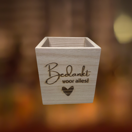 bakje bedankt voor alles
