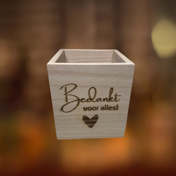 bakje bedankt voor alles