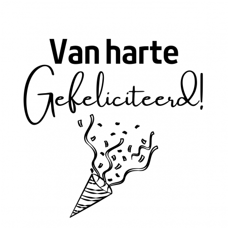 van harte gefeliciteerd