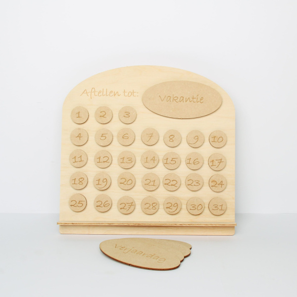houten kalender