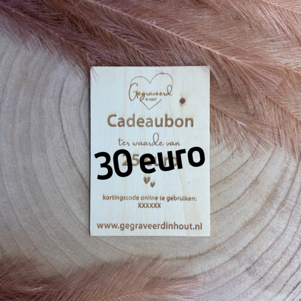 Cadeaubon 30 euro