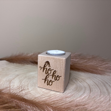 waxinelichthouder ho ho ho