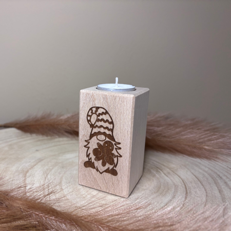 waxinelichthouder kerstgnome