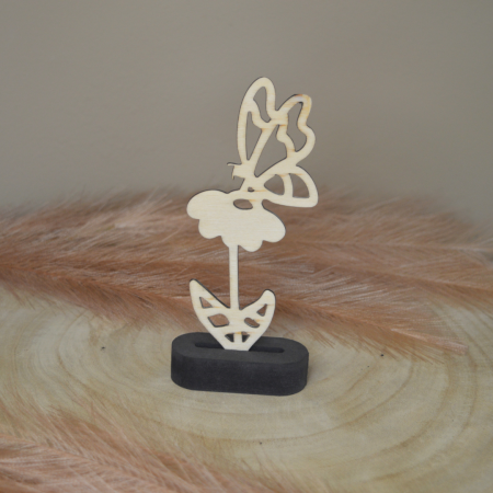 bloem met vlinder